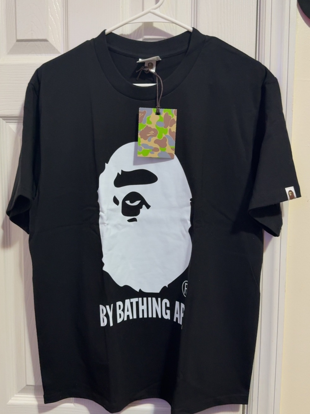 Bape Tee - White Ape Graphic